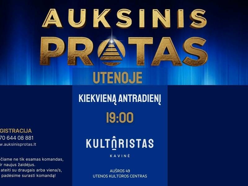 Žaidimas "Auksinis protas"