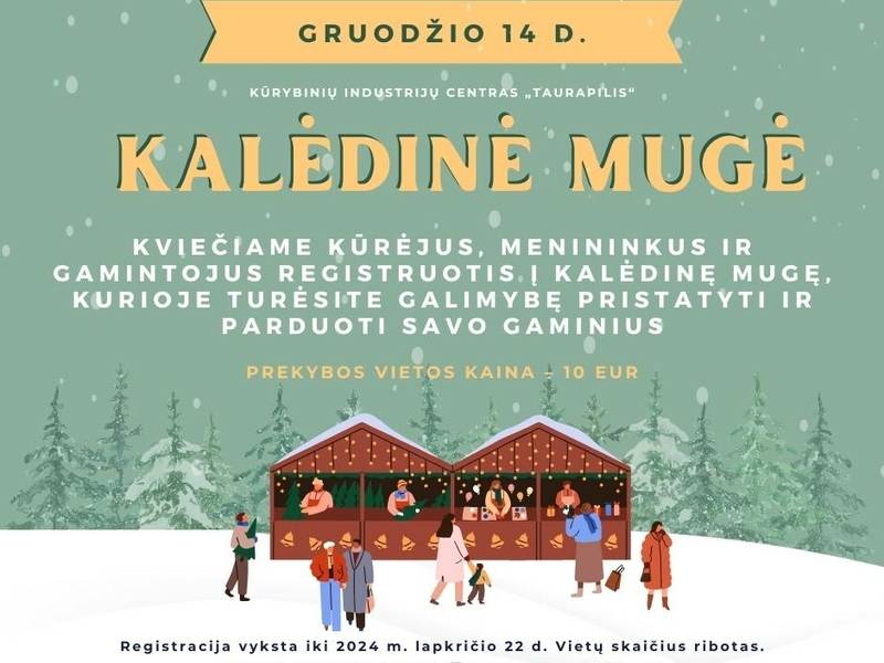 Kvietimas prekiauti kalėdinėje mugėje