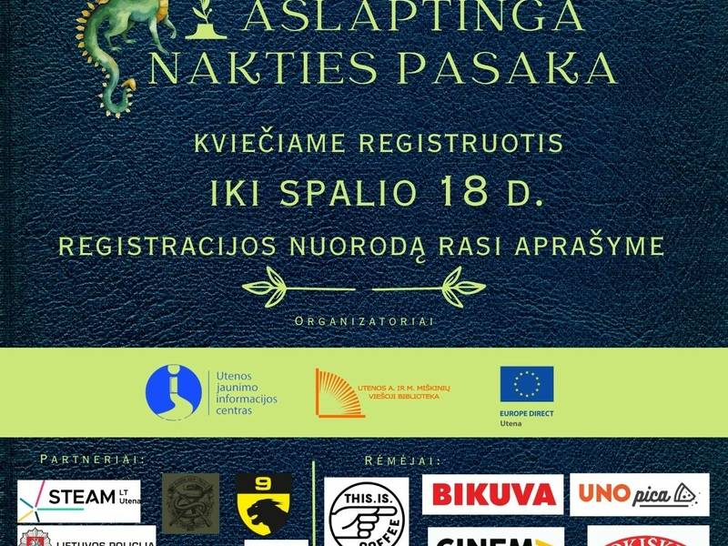 Naktis bibliotekoje'24 "Paslaptinga nakties pasaka"