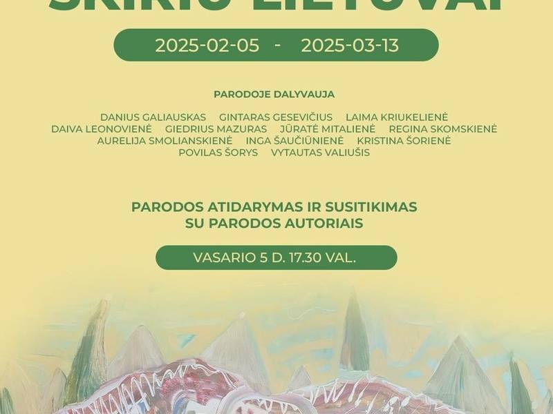 Utenos krašto dailininkų kūrybos parodos „Skiriu Lietuvai“ atidarymas