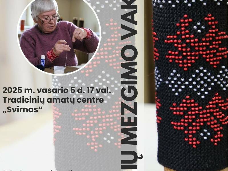 Riešinių mezgimo vakaras su Julija Stankevičiene