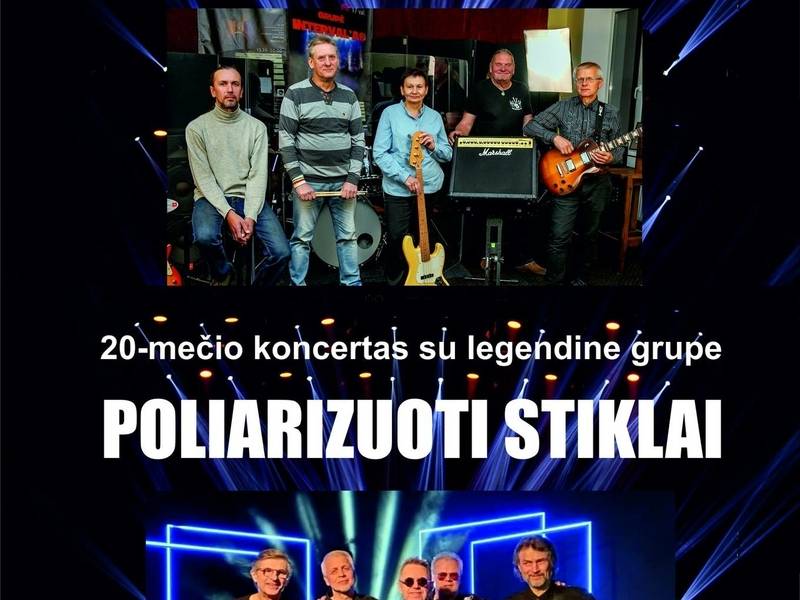 INTERVAL'AS 20-mečio koncertas su legendine grupe POLIARIZUOTI STIKLAI