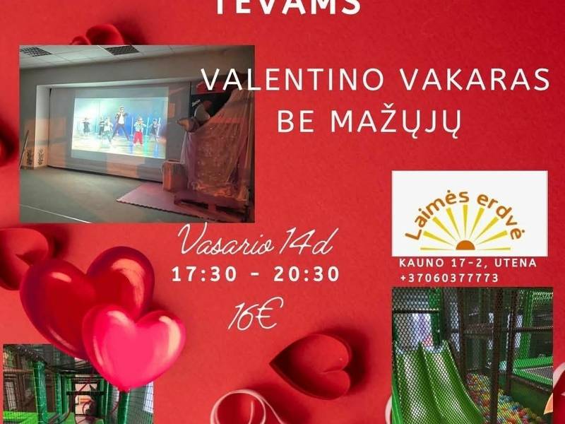 Šv. Valentino vakaras VAIKAMS! 